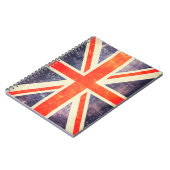 Carnet Drapeau vintage d'Union Jack (Côté gauche)