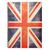 Carnet Drapeau vintage d'Union Jack (Devant)