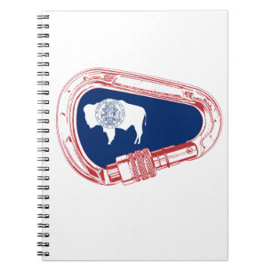 Carnet Drapeau Wyoming Escalade Carabiner