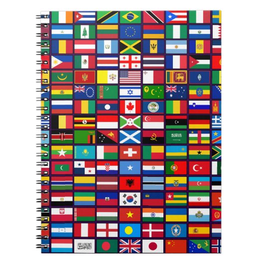 Carnet Drapeaux des pays du monde (Devant)