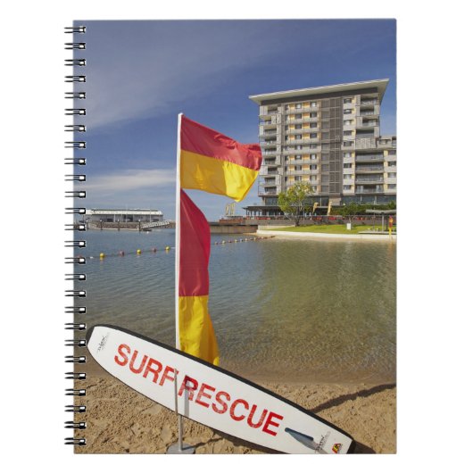 Carnet Drapeaux et planche de sauvetage de surf (Devant)