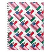 Carnet Drapeaux mexicains et américains (Devant)