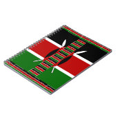 Carnet Drapeaux miniers sans fil du Kenya Frames Art (Côté gauche)