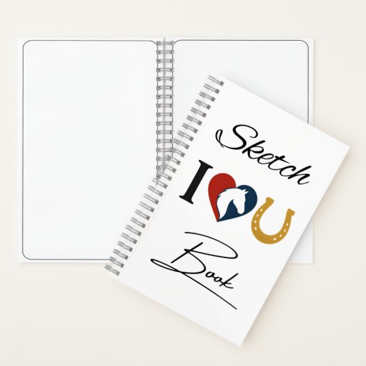 Carnet Drawing Sketchbook for Horse Lovers – Blank Pages (À l'intérieur)