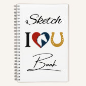 Carnet Drawing Sketchbook for Horse Lovers – Blank Pages (Recto)