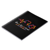 Carnet Drawstring closurelie, amour, accepter, autisme, a (Côté gauche)