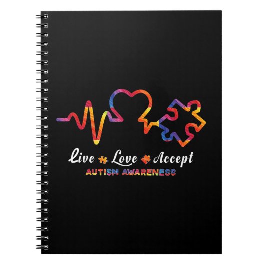 Carnet Drawstring closurelie, amour, accepter, autisme, a (Devant)