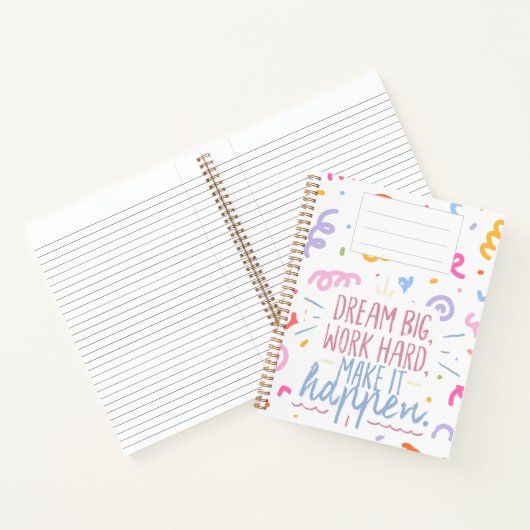 carnet "Dream Big" (Intérieur)