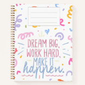carnet "Dream Big" (Devant)