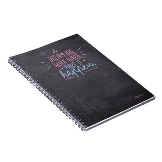 Carnet Dream Big Chalkboard (Côté Droit)
