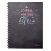 Carnet Dream Big Chalkboard (Devant)