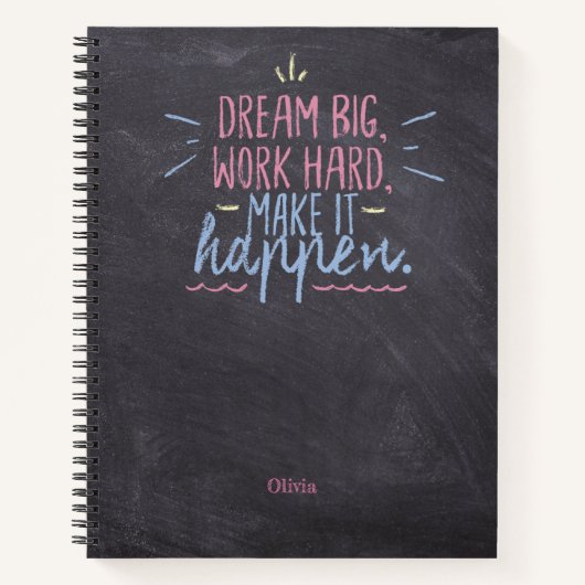 Carnet Dream Big Chalkboard (Devant)