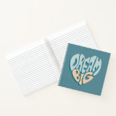 Carnet Dream Big : Coeur bleu du succès (Intérieur)