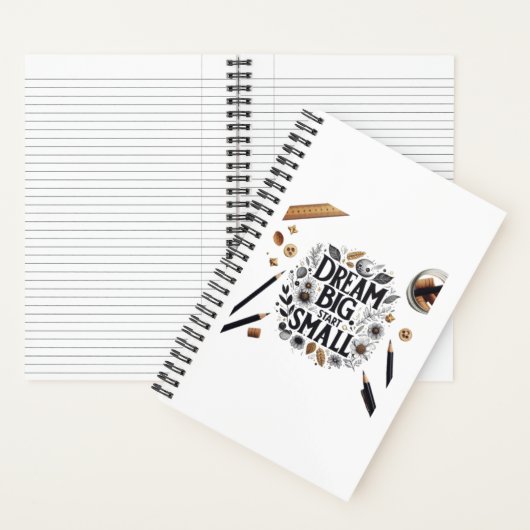 Carnet Dream Big, Start Small (À l'intérieur)