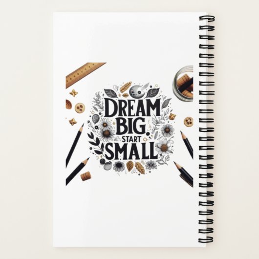 Carnet Dream Big, Start Small (Verso)