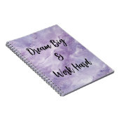 Carnet Dream Big & Work Hard (Côté Droit)