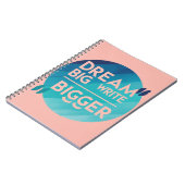 Carnet Dream Big Write Bigger, option 2 (Côté gauche)