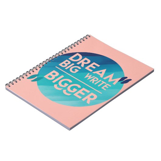 Carnet Dream Big Write Bigger, option 2 (Côté gauche)