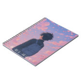 Carnet Dream Create Repeat - Anime esthétique avec cerise (Côté gauche)