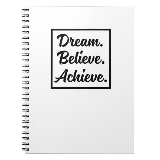 CARNET DREAM CROIT RÉALISER (Devant)