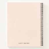 Carnet Dream Plan Do | Blush Pink Modern Design Script (Dos)