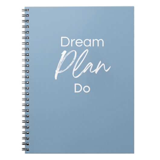 Carnet Dream. Plan. Do. – Motivational Notebook for Goal (Devant)