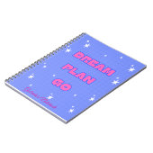 Carnet Dream. Plan. Go. – Motivational Notebook (Côté gauche)