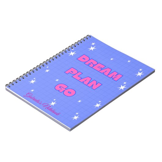 Carnet Dream. Plan. Go. – Motivational Notebook (Côté gauche)
