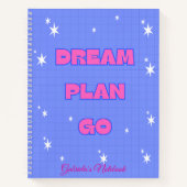 Carnet Dream. Plan. Go. – Motivational Notebook (Devant)