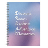 Carnet DREAM WallArt : Découvrez Roam Explor Adventur Mem (Devant)