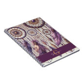 Carnet Dreamcatchers Personnalisés Boho & Purple & Or (Côté Droit)