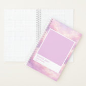 Carnet Dreamy Cotton Candy Cloudscape Color Swatch Small (À l'intérieur)