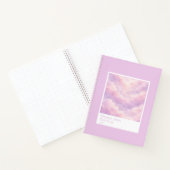 Carnet Dreamy Cotton Candy Cloudscape Photo Swatch Large (Intérieur)