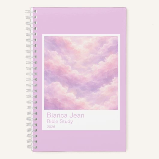 Carnet Dreamy Cotton Candy Cloudscape Photo Swatch Small (Recto)