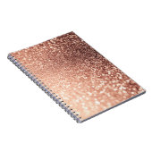 Carnet Dreamy Rose Gold Parties scintillant - Peach Glitt (Côté Droit)