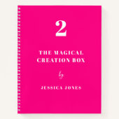 Carnet Droit élégant de l'attraction Boîte de création ma (Devant)