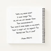 Carnet DROIT OUTTA BIBLE ÉTUDE Citation Christian & Verse (Dos)