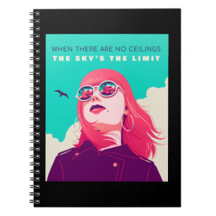 Carnet Droits des femmes Le ciel est la limite Illustra