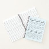 Carnet Droits des femmes Sojourner Vérité discours citati (Intérieur)