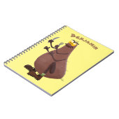 Carnet Drôle affamé pulette affamée dessin animé (Côté gauche)