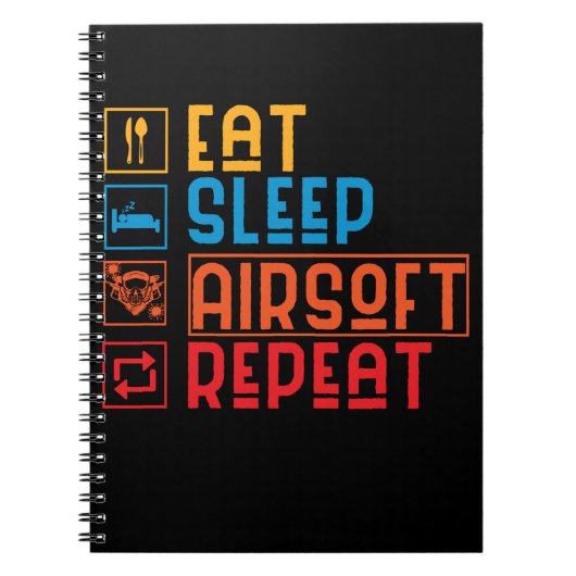 Carnet Drôle Airsoft Player Paintball Airsoft Team (Devant)