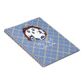 Carnet Drôle animal Cartoon Bleu Blanc Or pour enfants (Côté Droit)