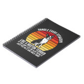Carnet Drôle attitude de Boston Terrier Rétro (Côté gauche)