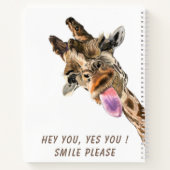 Carnet drôle avec Giraffe Joueuse - Smile (Dos)