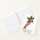 Carnet drôle avec Giraffe Joueuse - Smile (Intérieur)