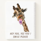 Carnet drôle avec Giraffe Joueuse - Smile (Dos)