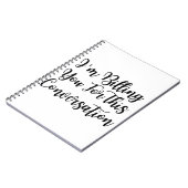 Carnet Drôle avocat, je vous facture pour cette conversat (Côté gauche)