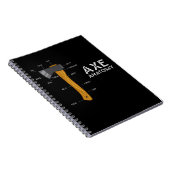 Carnet Drôle Ax Humour Hatchet Woodworking Ax Jeter (Côté Droit)