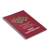 Carnet Drôle Bar au chocolat Message de la Saint Valentin (Côté Droit)