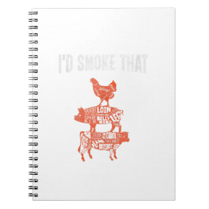 Carnet Drôle Bbq Fumeur Costume Chef Fumeur Je fumerais ç